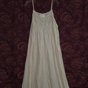 Magnolia Pearl Ivory Cotton Adj Strap Sundress